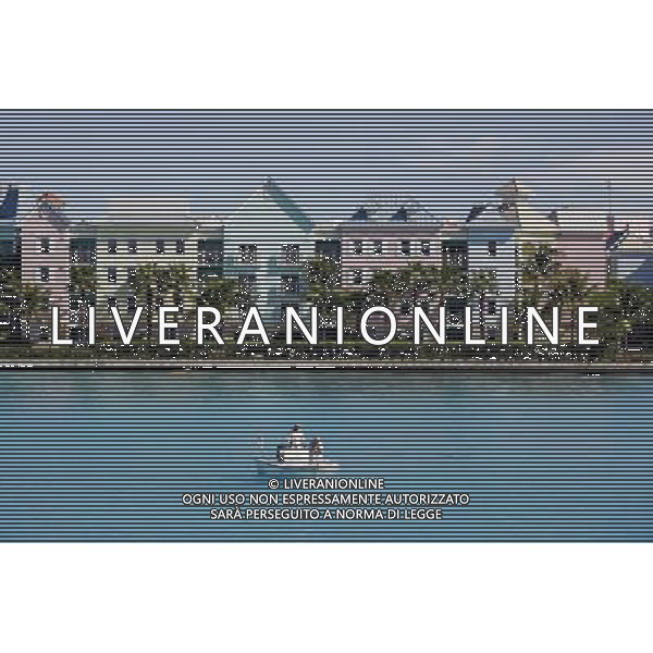 Buildings on Paradise Island in Nassau, New Providence Island, Bahamas