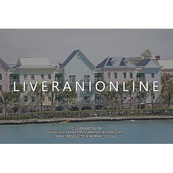 Buildings on Paradise Island in Nassau, New Providence Island, Bahamas