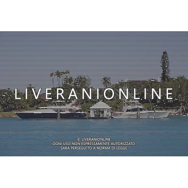 Kilkee House the home of Nicholas Cage with boats in Nassau, New Providence Island, Bahamas