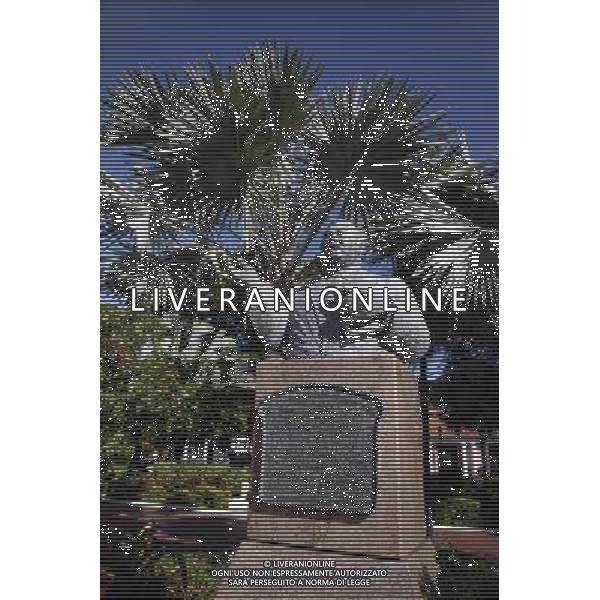 Statue of Sir Milo Boughton Butler in Rawson Square in Nassau, New Providence Island, Bahamas