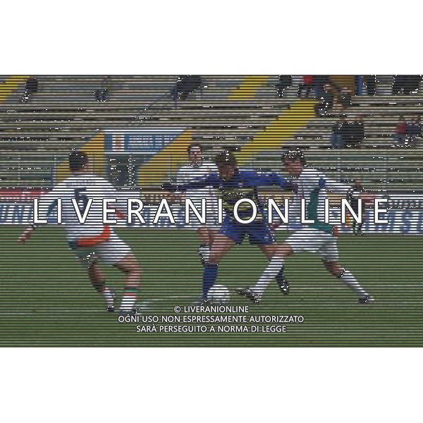 Parma Calcio 2003/04 Coppa Italia 2003/04 ( ottavi ) Parma - Venezia 0-1 del 17/12/2003 nella foto: Alberto Gilardino foto Recalcati Danilo/Ag Aldo Liverani