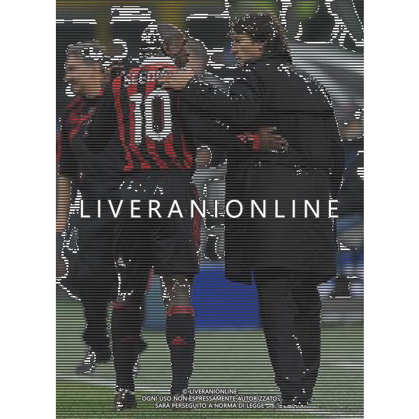 Champions League 2009/2010 Gruppo C Milano - 03.11.2009 AC Milan-Real Madrid CF Nella Foto:SEEDORF CLARENCE-LEONARDO /Ph.Vitez-Ag. Aldo Liverani