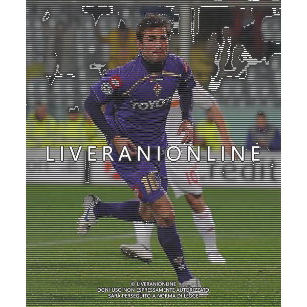 Champions League 2009/2010 Gruppo E Firenze - 04.11.2009 ACF Fiorentina-Debrecen VSC Nella Foto: esultanza dopo il gol di adrian mutu /Ph.Vitez-Ag. Aldo Liverani