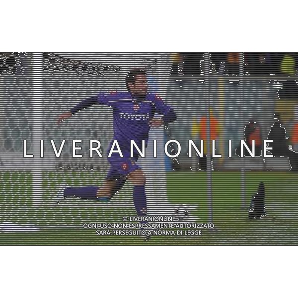 Champions League 2009/2010 Gruppo E Firenze - 04.11.2009 ACF Fiorentina-Debrecen VSC Nella Foto: esultanza dopo il gol di adrian mutu /Ph.Vitez-Ag. Aldo Liverani