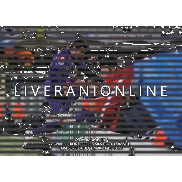 Champions League 2009/2010 Gruppo E Firenze - 04.11.2009 ACF Fiorentina-Debrecen VSC Nella Foto: esultanza dopo il gol di adrian mutu /Ph.Vitez-Ag. Aldo Liverani