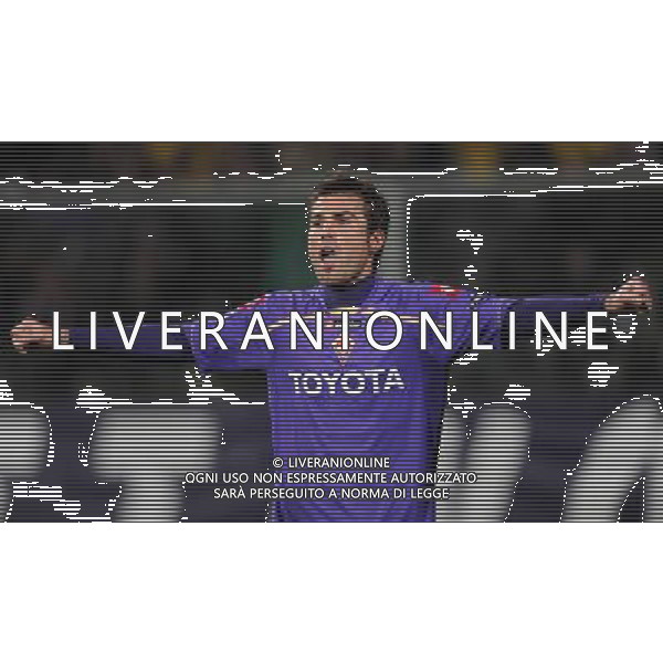 Champions League 2009/2010 Gruppo E Firenze - 04.11.2009 ACF Fiorentina-Debrecen VSC Nella Foto: esultanza dopo il gol di adrian mutu /Ph.Vitez-Ag. Aldo Liverani