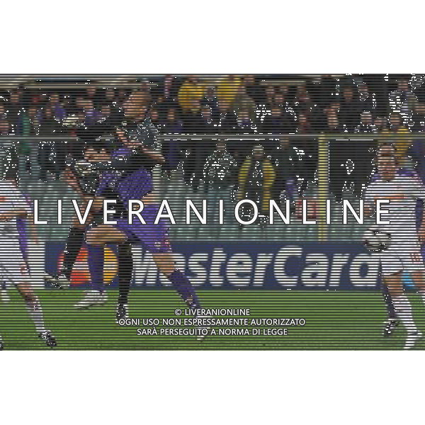 Champions League 2009/2010 Gruppo E Firenze - 04.11.2009 ACF Fiorentina-Debrecen VSC Nella Foto: IL GOL DI DARIO DAINELLI DEL 2-1 /Ph.Vitez-Ag. Aldo Liverani