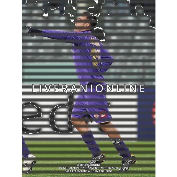 Champions League 2009/2010 Gruppo E Firenze - 04.11.2009 ACF Fiorentina-Debrecen VSC Nella Foto: MARCO MARCHIONNI ESULTANZA DOPO IL GOL /Ph.Vitez-Ag. Aldo Liverani