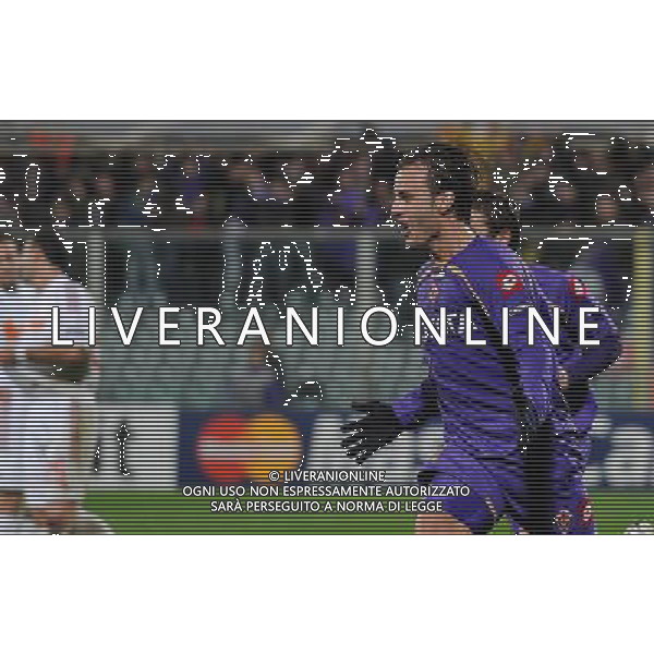 Champions League 2009/2010 Gruppo E Firenze - 04.11.2009 ACF Fiorentina-Debrecen VSC Nella Foto: ALBERTO GILARDINO ESULTANZA DOPO IL GOL /Ph.Vitez-Ag. Aldo Liverani