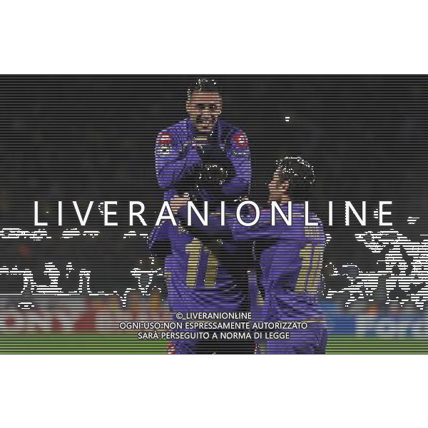 Champions League 2009/2010 Gruppo E Firenze - 04.11.2009 ACF Fiorentina-Debrecen VSC Nella Foto: ALBERTO GILARDINO ESULTANZA DOPO IL GOL /Ph.Vitez-Ag. Aldo Liverani