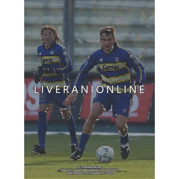 Parma Calcio 2003/04 Coppa Italia 2003/04 ( ottavi ) Parma - Venezia 0-1 del 17/12/2003 nella foto: Seric - Bolano foto Recalcati Danilo/Ag Aldo Liverani