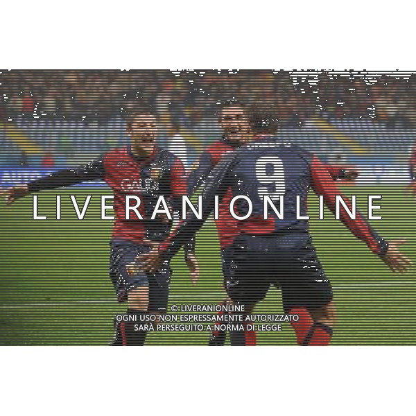 Genoa - Lille Europa League 2009/2010 5-11-2009 Genova Nella foto: esultanza dopo il gol di hernan crespo ©Alessandro Falzone/Agenzia Aldo Liverani Sas 
