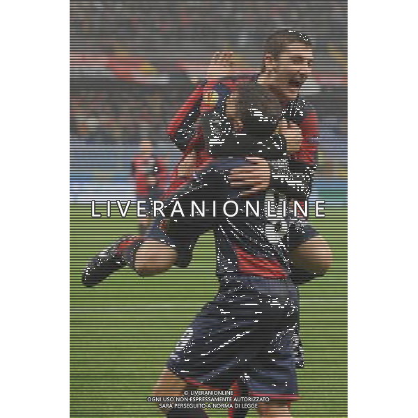 Genoa - Lille Europa League 2009/2010 5-11-2009 Genova Nella foto: esultanza dopo il gol di hernan crespo ©Alessandro Falzone/Agenzia Aldo Liverani Sas 