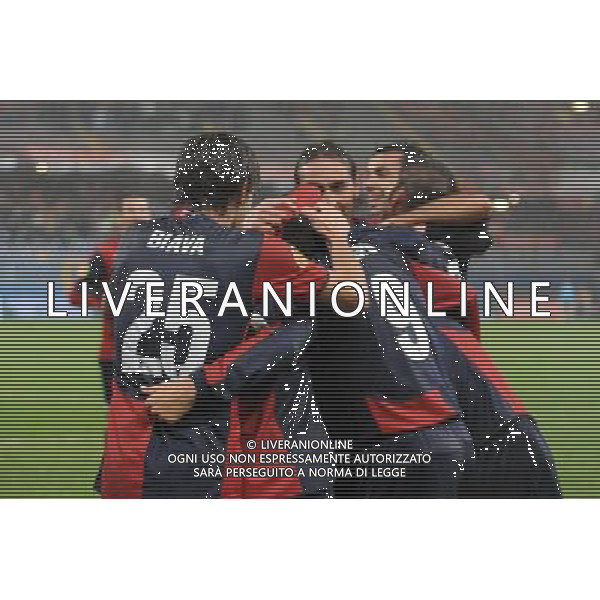 Genoa - Lille Europa League 2009/2010 5-11-2009 Genova Nella foto: esultanza dopo il gol di hernan crespo ©Alessandro Falzone/Agenzia Aldo Liverani Sas 
