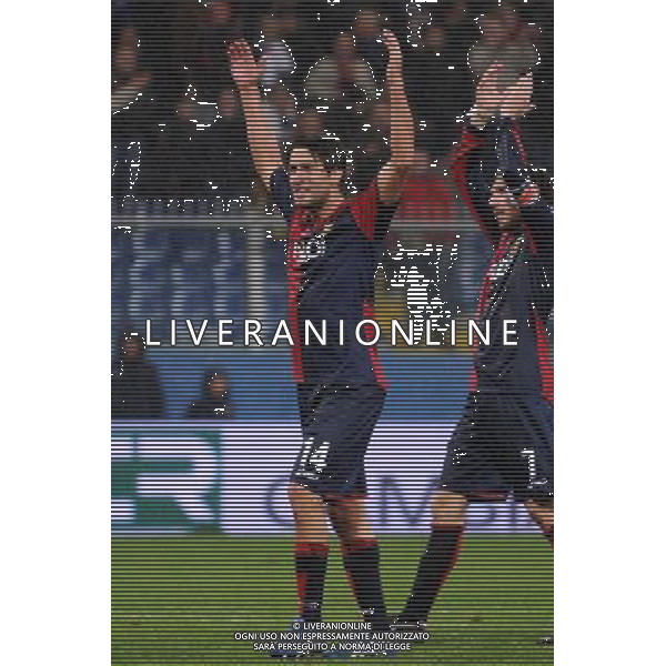 Genoa Lille Europa League 2009/2010 5-11-2009 Genova Nella foto: esultanza di Giuseppe Sculli ©falzone/Agenzia Aldo Liverani Sas 