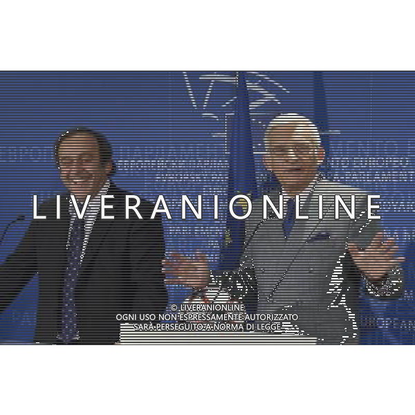 European parliament President , Polish, Jerzy Buzek and UEFA soccer organization, President Michel Platini (L) hold a press conference after their meeting at EU Parliament in Brussels, Belgium on 2009-11-05 Michel Platini, the head of the Union of European Football Associations, is pleading with European officials for an American-style system that restricts spending to a percentage of every soccer teams revenues. © by Wiktor Dabkowski /Agenzia Aldo Liverani Sas - ITALY ONLY -