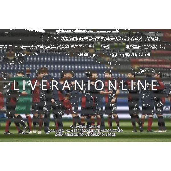 Genoa - Lille Uefa Europa League 2009/2010 5-11-2009 Genova Nella foto: Esultanza del genoa a fine gara ©Alessandro Falzone/Agenzia Aldo Liverani Sas