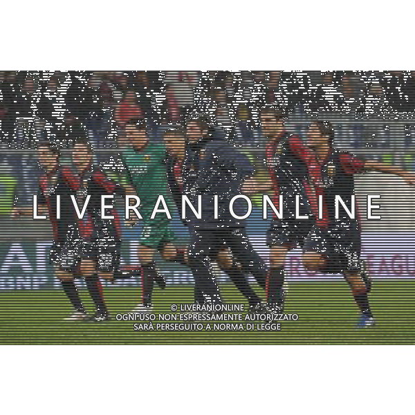 Genoa - Lille Uefa Europa League 2009/2010 5-11-2009 Genova Nella foto: Esultanza del genoa a fine gara ©Alessandro Falzone/Agenzia Aldo Liverani Sas