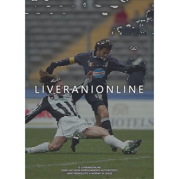 JUVENTUS - SIENA 18/12/2003 COPPA ITALIA TIM CUP NELLA FOTO : ALESSANDRO DEL PIERO E LEANDRO DAMIAN CUFRŽ* FOTO : FILIPPO VENEZIA / AG : ALDO LIVERANI
