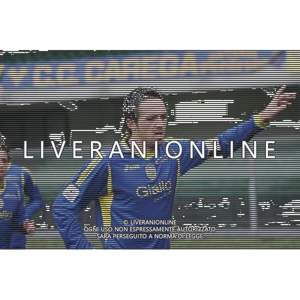 VERONA-REAL MARCIANISE LEGA PRO 08/11/2009 NELLA FOTO ESULTANZA CECCARELLI AG ALDOL IVERANI