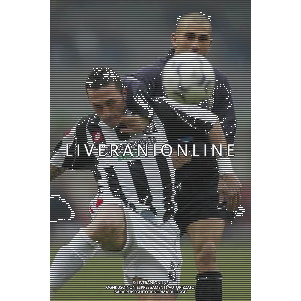 JUVENTUS - SIENA 18/12/2003 COPPA ITALIA TIM CUP NELLA FOTO : BRUNO CIRILLO E MARCO DI VAIO* FOTO: FILIPPO VENEZIA / AG : ALDO LIVERANI