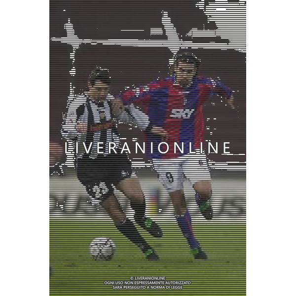 udine 18/12/2003 coppa italia TIM udinese-bologna nella foto pierini-rossini foto aldo liverani/ag aldo liverani