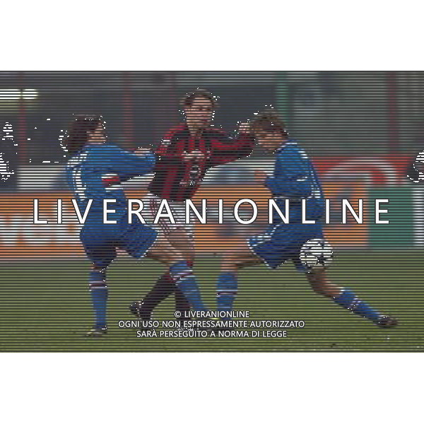 MILANO 18/12/03 COPPA ITALIA - MILAN SAMPDORIA NELLA FOTO: VOLPI REDONDO ANTONINI