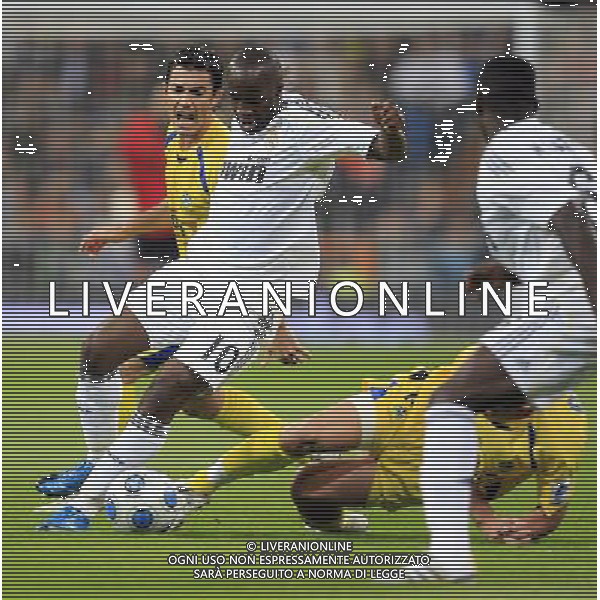 MADRID, Spain (10/11/09).- Spansih CUP, Real Madrid vs Alcorcon. Lassana Diarra. © Cesar Cebolla / ALFAQUI - Ag. Aldo Liverani sas ITALY ONLY COPPA DI SPAGNA - REAL MADRID vs ALCORCON