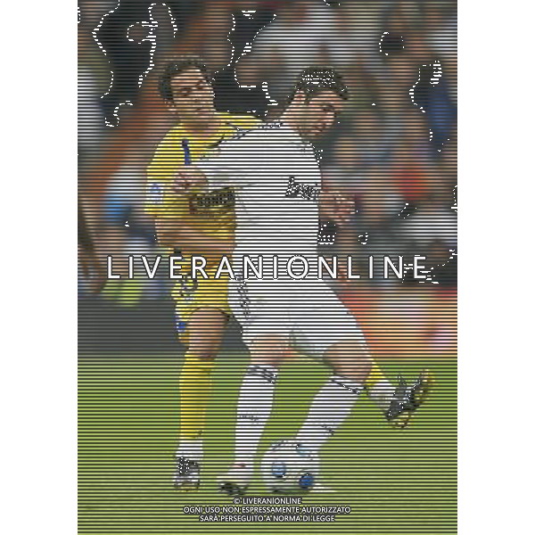 MADRID, Spain (10/11/09).- Spansih CUP, Real Madrid vs Alcorcon. Gonzalo Higuain and Sergio Mora. © Cesar Cebolla / ALFAQUI - Ag. Aldo Liverani sas ITALY ONLY COPPA DI SPAGNA - REAL MADRID vs ALCORCON