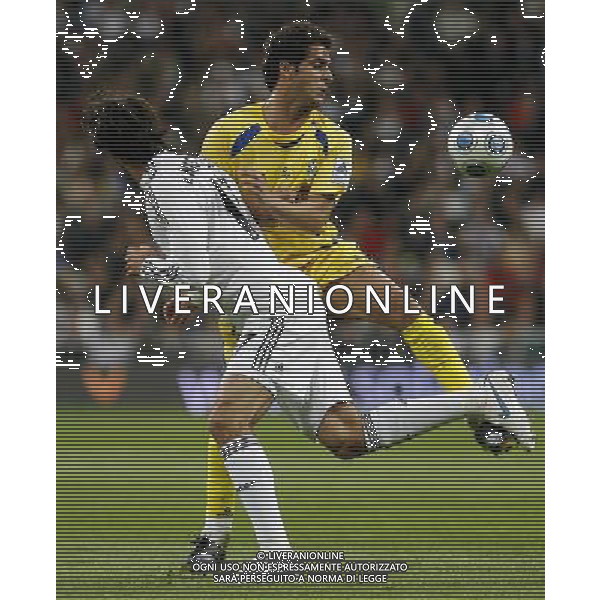 MADRID, Spain (10/11/09).- Spansih CUP, Real Madrid vs Alcorcon. Van Nistelrooy and Ruben Sanz © Cesar Cebolla / ALFAQUI - Ag. Aldo Liverani sas ITALY ONLY COPPA DI SPAGNA - REAL MADRID vs ALCORCON