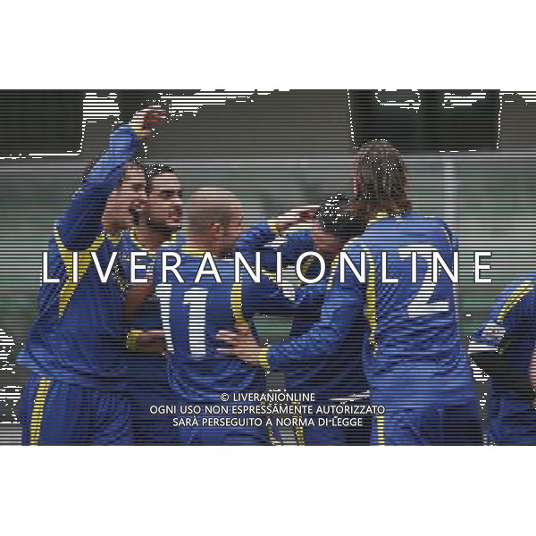 VERONA 08/11/2009 PRIMA DIVISIONE VERONA-REAL MARCIANISE CALCIO NELLA FOTO:ESULTANZA DI CECCARELLI LUCA FOTO PAOLA GARBUIO/AG.ALDO LIVERANI