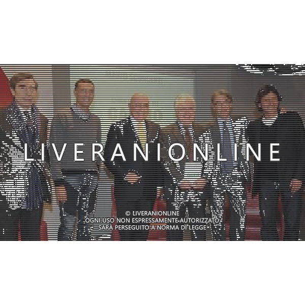 MILANO 11/11/2009 MONDADORI MULTICENTER VIA MARGHERA, 28 PRESENTAZIONE DEL LIBRO DI MARIO SCONCERTI: \'STORIA DELLE IDEE DEL CALCIO\' NELLA FOTO ARIEDO BRAIDA, BEPPE BERGOMI, ADRIANO GALLIANI, MARIO SCONCERTI, MASSIMO MORATTI E LEONARDO FOTO ROMANO/AG ALDO LIVERANI