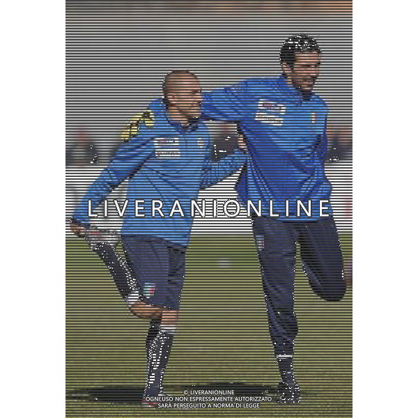 Raduno Nazionale Italiana L\'Aquila (AQ) - 12.11.2009 Allenamento Nella Foto:BUFFON-CANNAVARO /Ph.Vitez-Ag. Aldo Liverani