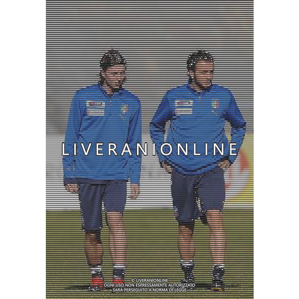 Raduno Nazionale Italiana L\'Aquila (AQ) - 12.11.2009 Allenamento Nella Foto:MONTOLIVO-PAZZINI /Ph.Vitez-Ag. Aldo Liverani