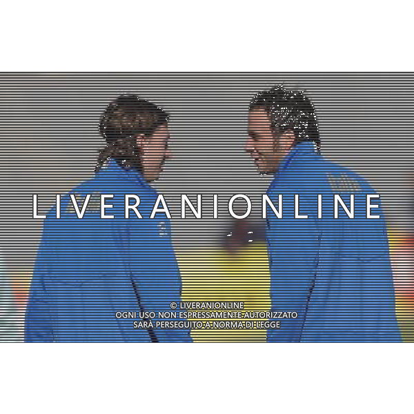 Raduno Nazionale Italiana L\'Aquila (AQ) - 12.11.2009 Allenamento Nella Foto:MONTOLIVO-PAZZINI /Ph.Vitez-Ag. Aldo Liverani