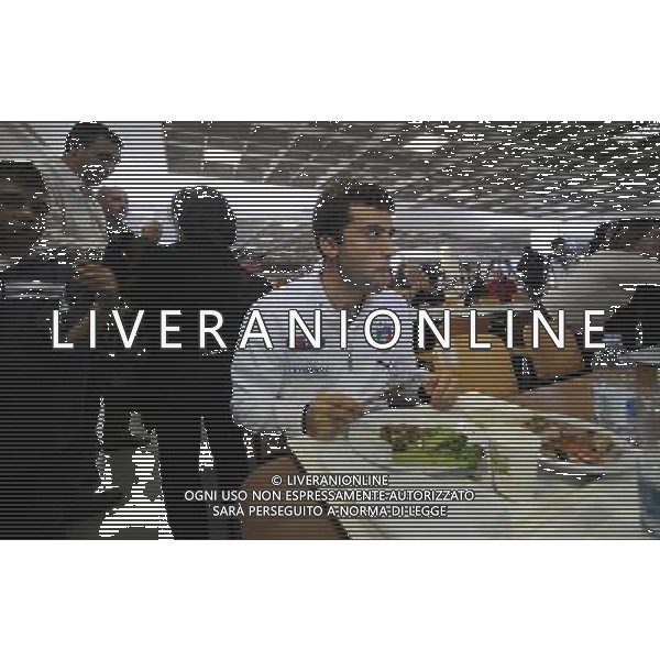 Raduno Nazionale Italiana Coppito (AQ) - 12.11.2009 La Nazionale mangia nella mensa della Caserma della Guardia di Finanza di Coppito Nella Foto:ROSSI /Ph.Vitez-Ag. Aldo Liverani