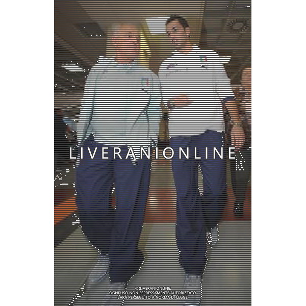 Raduno Nazionale Italiana Coppito (AQ) - 12.11.2009 La Nazionale mangia nella mensa della Caserma della Guardia di Finanza di Coppito Nella Foto:PALLADINO /Ph.Vitez-Ag. Aldo Liverani