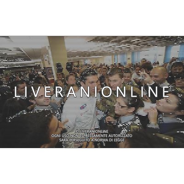 Raduno Nazionale Italiana Coppito (AQ) - 12.11.2009 La Nazionale mangia nella mensa della Caserma della Guardia di Finanza di Coppito Nella Foto:BUFFON /Ph.Vitez-Ag. Aldo Liverani