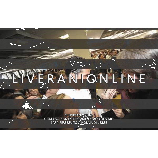 Raduno Nazionale Italiana Coppito (AQ) - 12.11.2009 La Nazionale mangia nella mensa della Caserma della Guardia di Finanza di Coppito Nella Foto:BUFFON /Ph.Vitez-Ag. Aldo Liverani