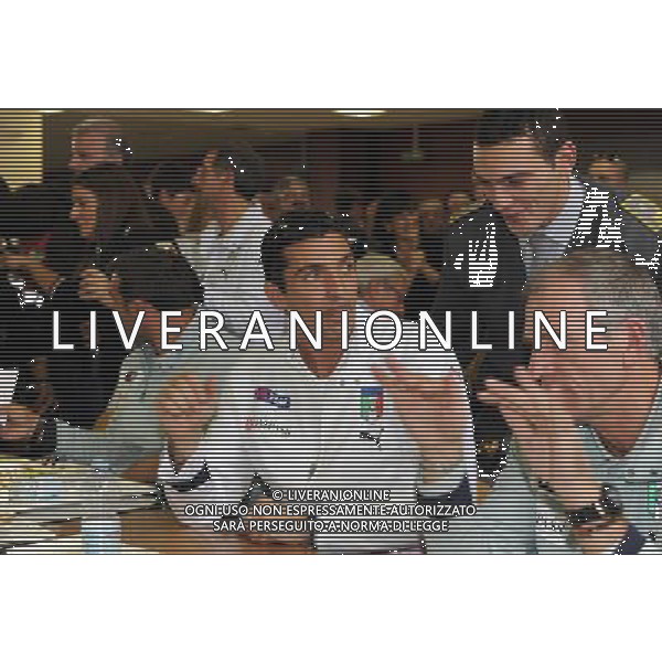 Raduno Nazionale Italiana Coppito (AQ) - 12.11.2009 La Nazionale mangia nella mensa della Caserma della Guardia di Finanza di Coppito Nella Foto:BUFFON /Ph.Vitez-Ag. Aldo Liverani