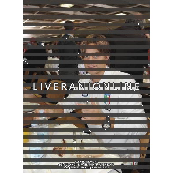 Raduno Nazionale Italiana Coppito (AQ) - 12.11.2009 La Nazionale mangia nella mensa della Caserma della Guardia di Finanza di Coppito Nella Foto:GALLOPPA /Ph.Vitez-Ag. Aldo Liverani