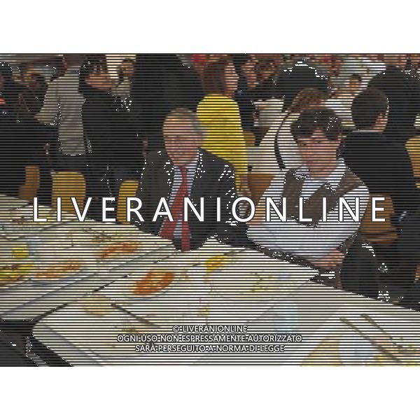 Raduno Nazionale Italiana Coppito (AQ) - 12.11.2009 La Nazionale mangia nella mensa della Caserma della Guardia di Finanza di Coppito Nella Foto:ABETE E ALBERTINI /Ph.Vitez-Ag. Aldo Liverani