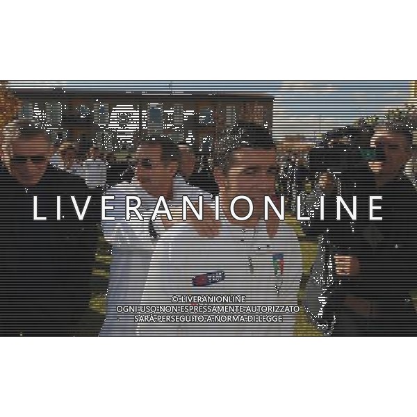 Raduno Nazionale Italiana L\'Aquila (AQ) - 12.11.2009 La Nazionale in visita alle nuove case dell\'Aquila Nella Foto:DI NATALE /Ph.Massimiliano Vitez/Ag. Aldo Liverani