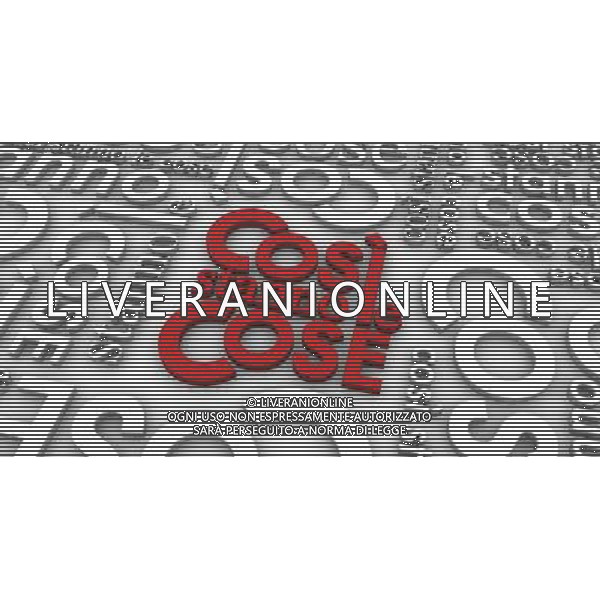 TRASMISSIONE TELEVISIVA \'Così stanno le cose \' NELLA FOTO Logo AG ALDO LIVERANI