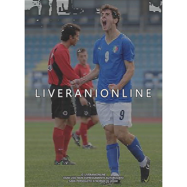 Qualificazioni ai Campionati Europei Under 19 Gruppo 1 Serravalle (Rep. di San Marino) - 13.11.2009 Italia-Albania Nella Foto:DESTRO ESULTA /Ph.Vitez-Ag. Aldo Liverani