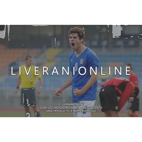 Qualificazioni ai Campionati Europei Under 19 Gruppo 1 Serravalle (Rep. di San Marino) - 13.11.2009 Italia-Albania Nella Foto:DESTRO ESULTA /Ph.Vitez-Ag. Aldo Liverani