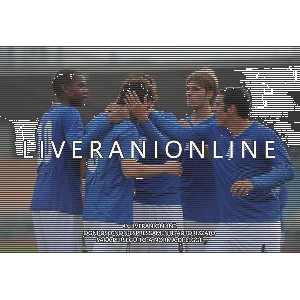 Qualificazioni ai Campionati Europei Under 19 Gruppo 1 Serravalle (Rep. di San Marino) - 13.11.2009 Italia-Albania Nella Foto:DESTRO ESULTA /Ph.Vitez-Ag. Aldo Liverani