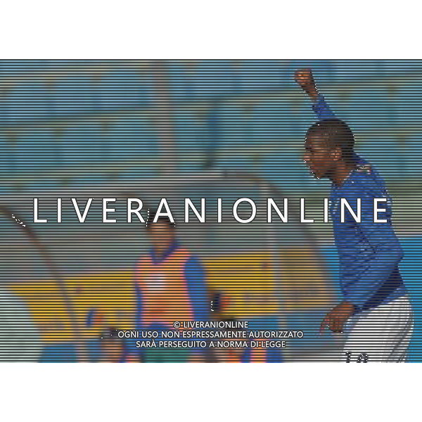 Qualificazioni ai Campionati Europei Under 19 Gruppo 1 Serravalle (Rep. di San Marino) - 13.11.2009 Italia-Albania Nella Foto:DUMITRU CARDOSO ESULTA /Ph.Vitez-Ag. Aldo Liverani