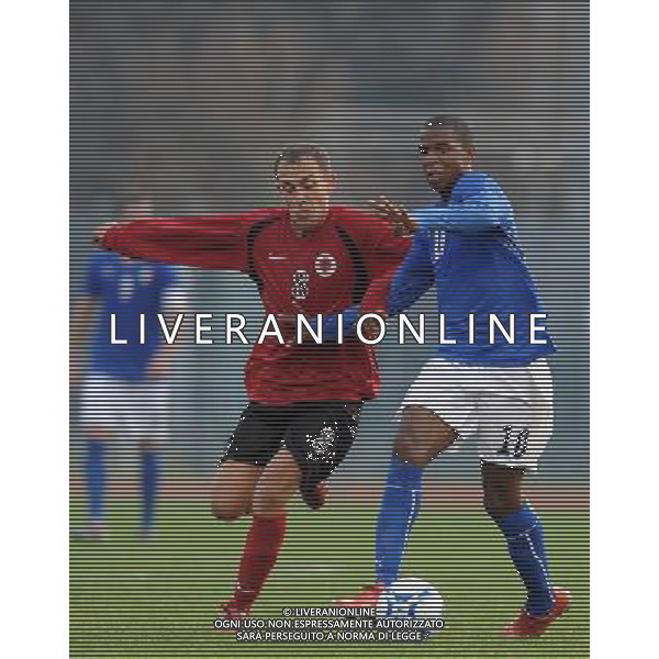 Qualificazioni ai Campionati Europei Under 19 Gruppo 1 Serravalle (Rep. di San Marino) - 13.11.2009 Italia-Albania Nella Foto:DUMITRU CARDOSO-TUSHE /Ph.Vitez-Ag. Aldo Liverani