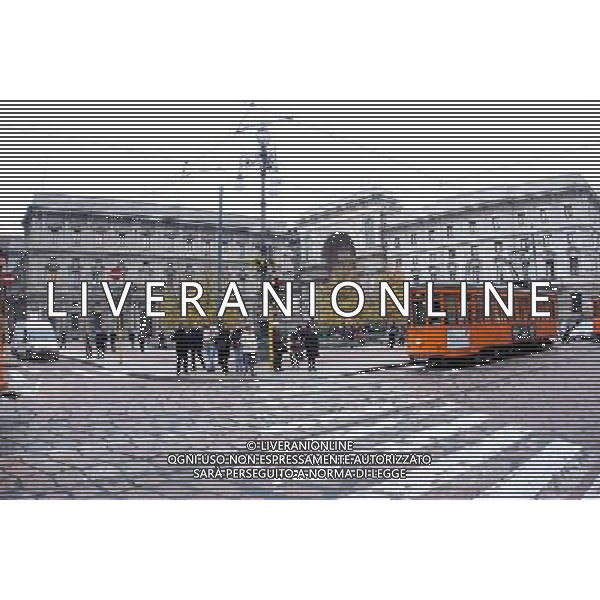 VEDUTE DELLA CITTA\' DI MILANO NELLA FOTO: PIAZZA DELLA SCALA CON I TRAM © ANTONIO SORANO - AG. ALDO LIVERANI SAS